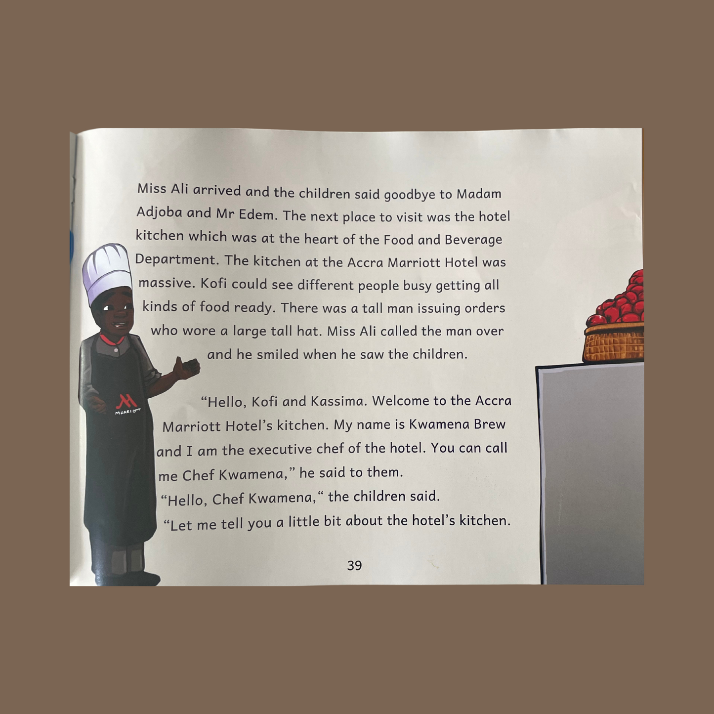 Kofi at the Accra Marriott hotel