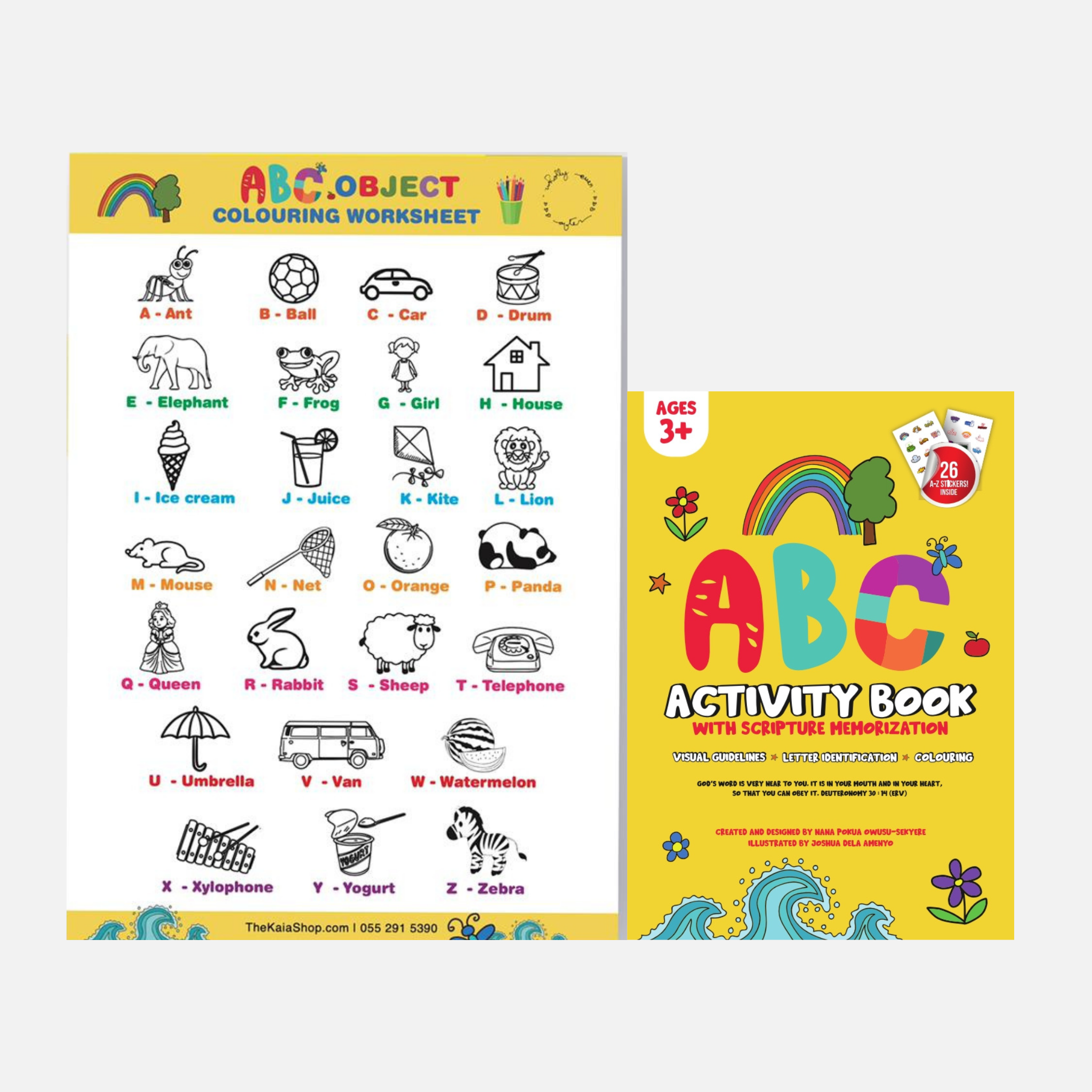 ABC Activity Book With Scripture Memorization ABC Object Colouring C Abc activity book with scripture memorization abc object colouring c