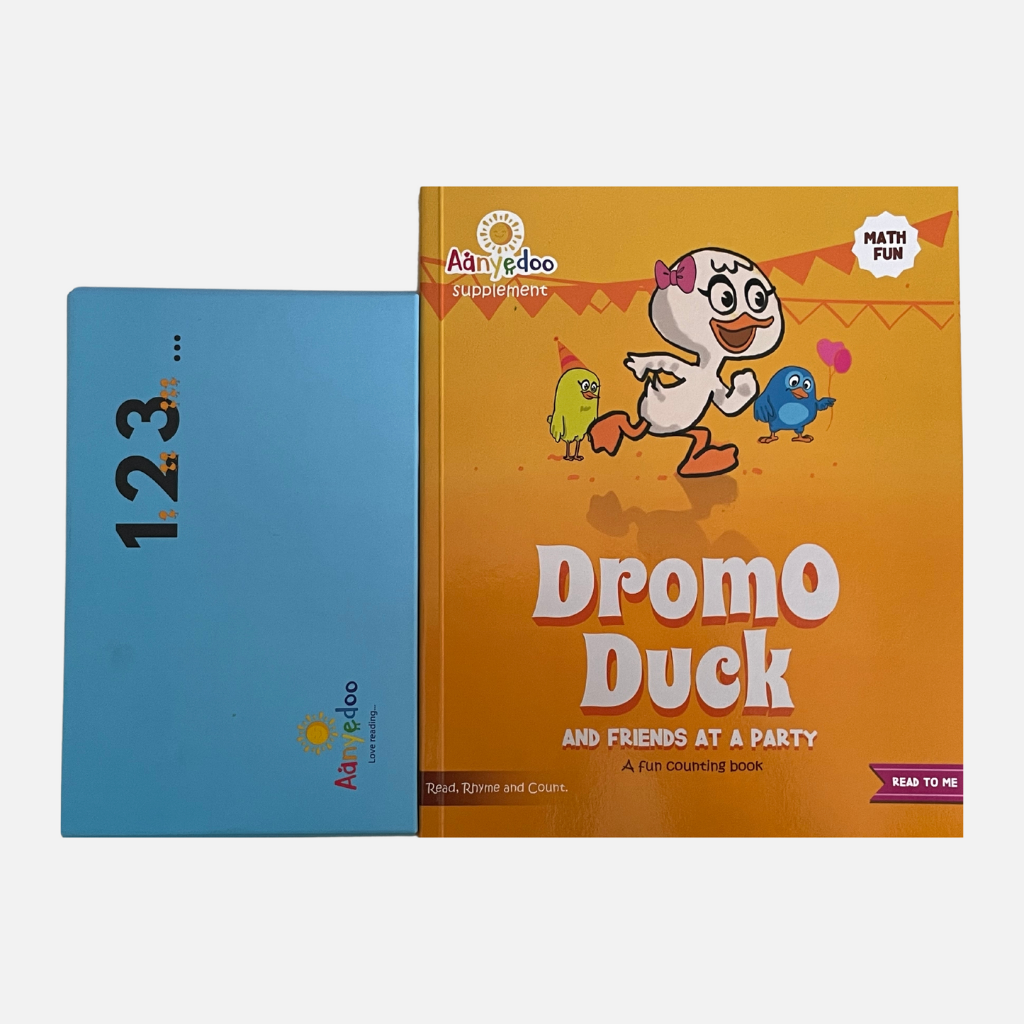Dromo duck and friends at a party + Counting flashcard