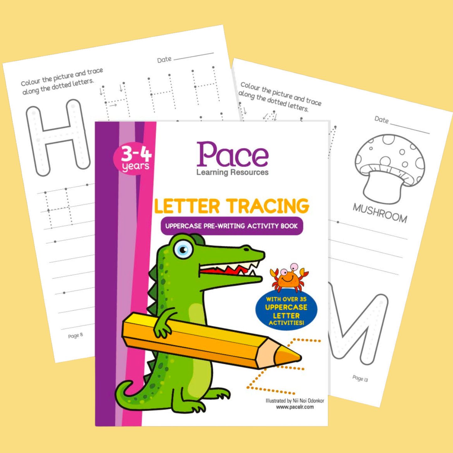 Letter Tracing: Uppercase Pre-writing Activity Book
