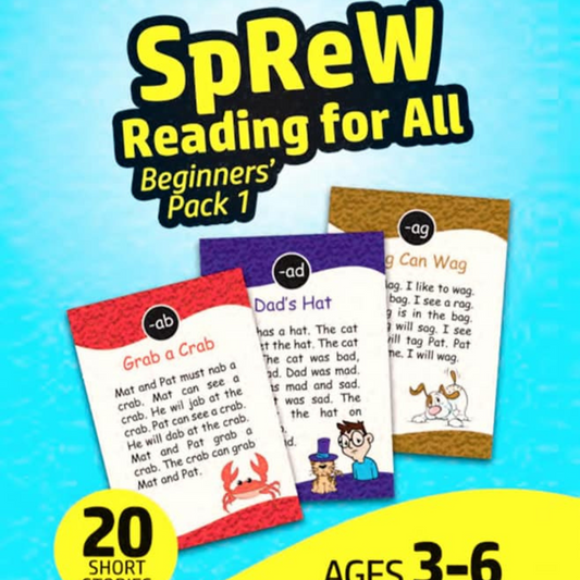 Phonics short story flashcards (Beginners' pack 1)